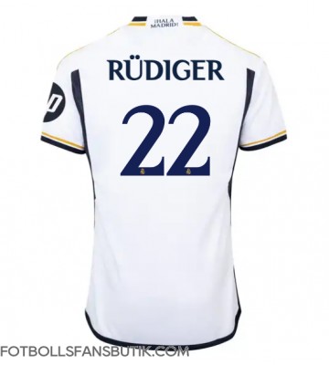 Real Madrid Antonio Rudiger #22 Replika Hemmatröja 2023-24 Kortärmad